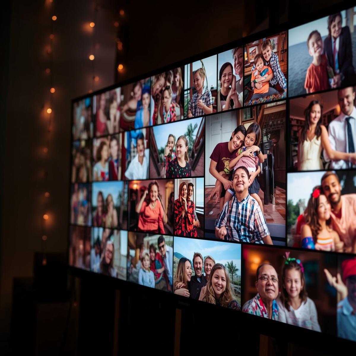 Step-by-step interface for creating a media album on Srizelonuokhimiu